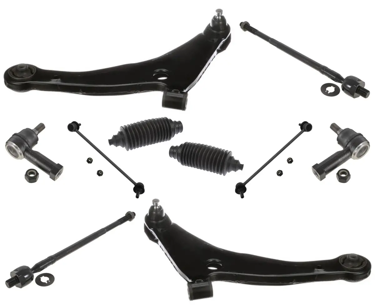 For 04-11 Mitsubishi Endeavor Front Lower Control Arms Ball Joint Tie Rods Links 1