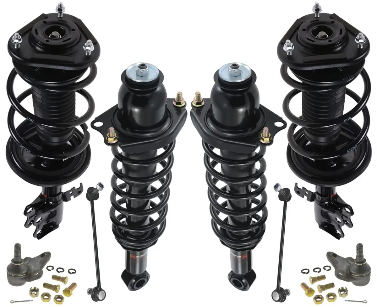 Front & Rear Complete Struts Links Ball Joints For Corolla 09-13 Built In Japan 1