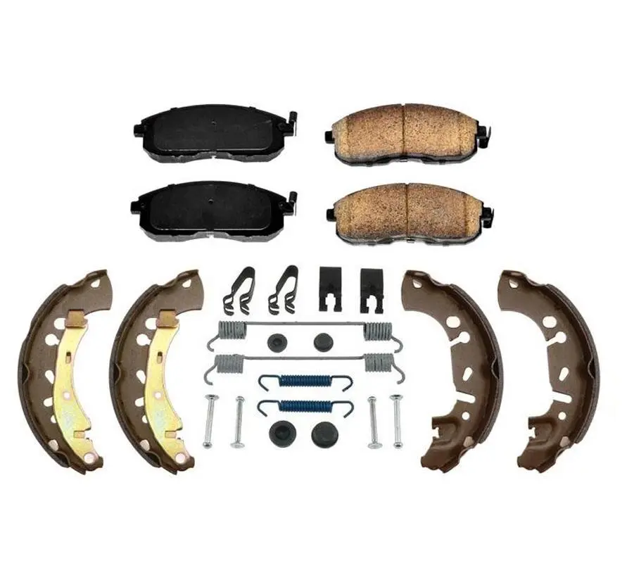 With Rear Brake Drums Brake Shoes Pads Springs Kit For Nissan Sentra 2013-2019 1