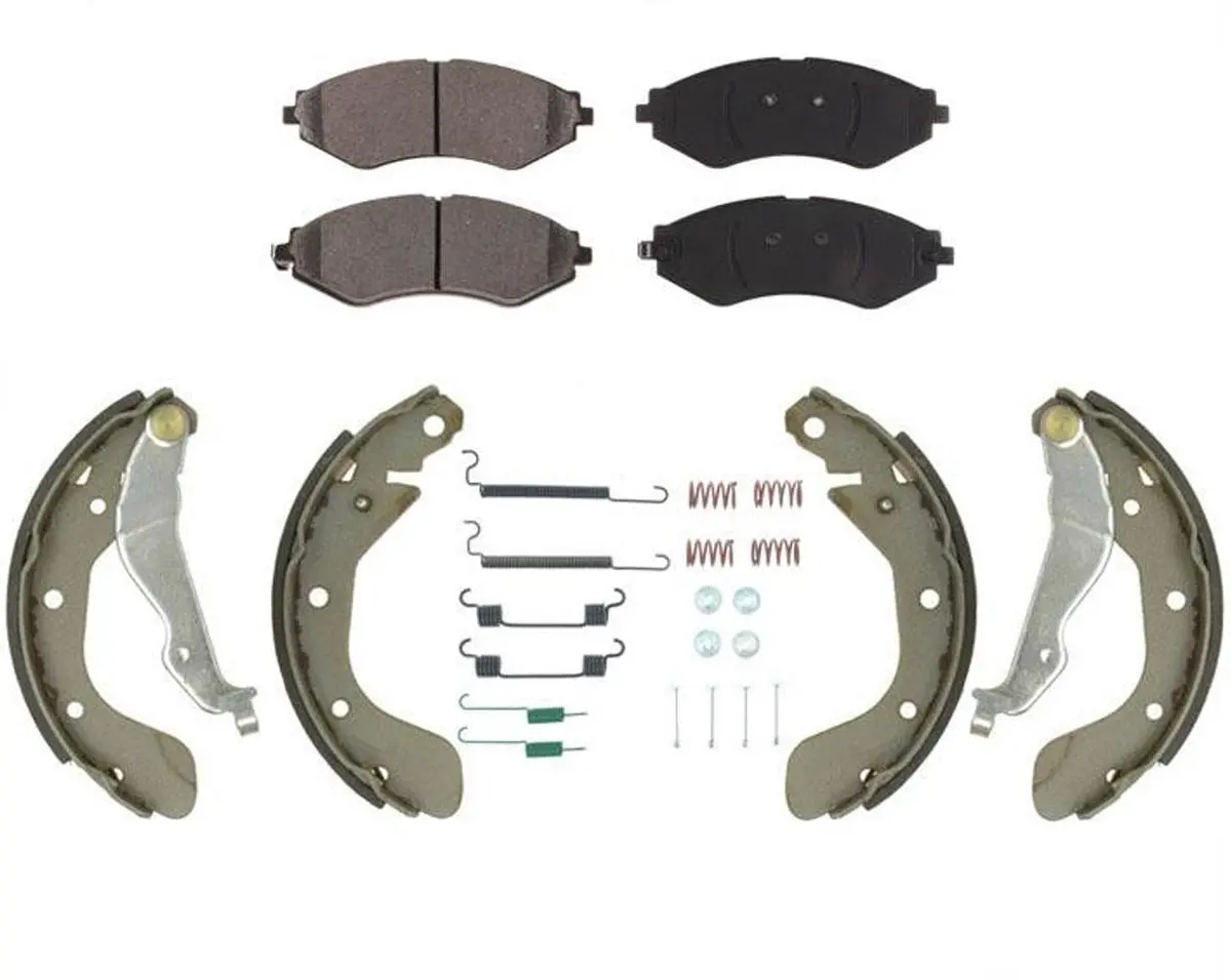 Front Brake Pads Rear Brake Shoes Spring Kit For Chevrolet Aveo & Aveo 5 05-11 1