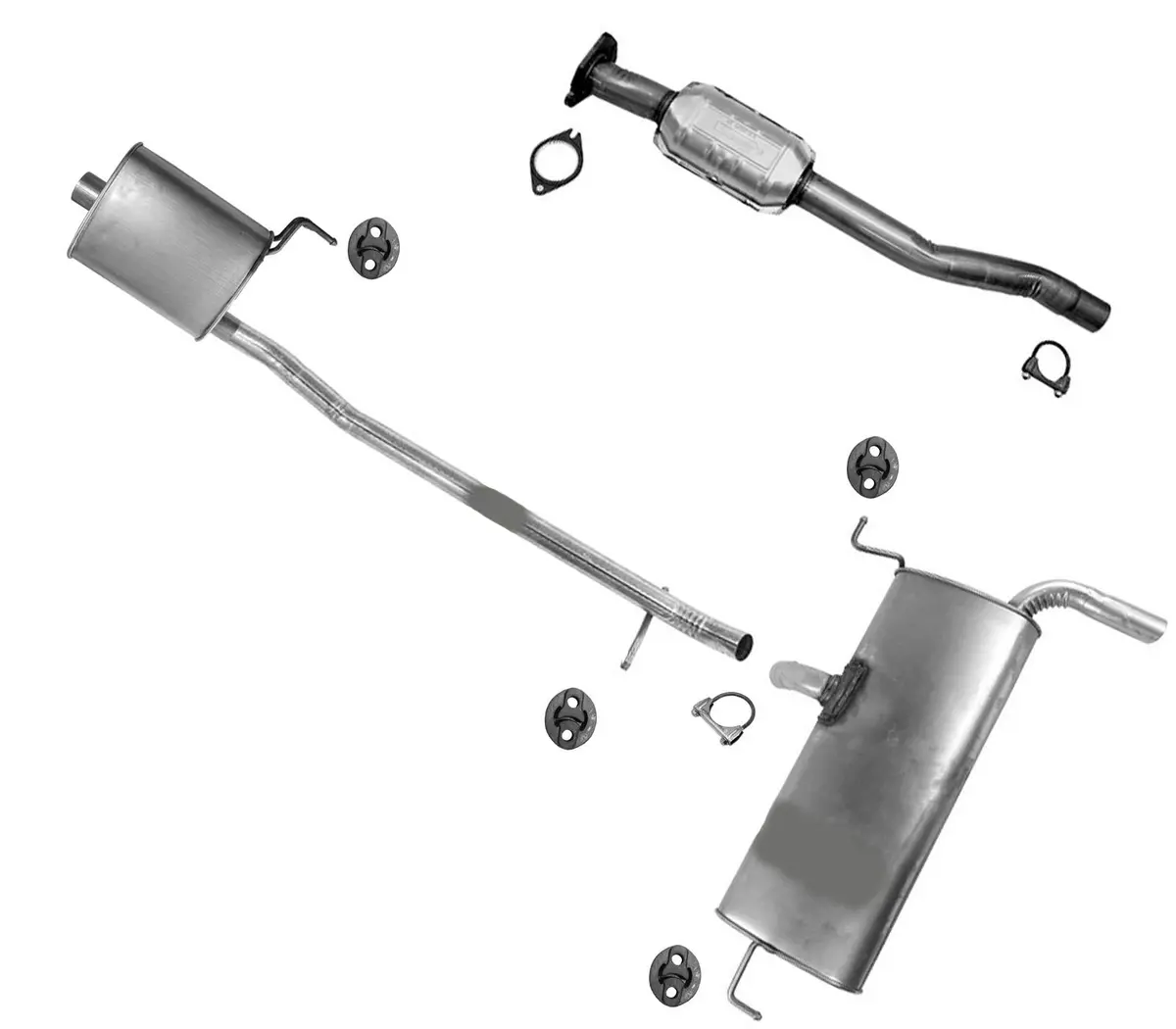 R Catalytic Converter Extension Pipe Muffler Fits For 2012-2015 Gm Captiva Sport 1