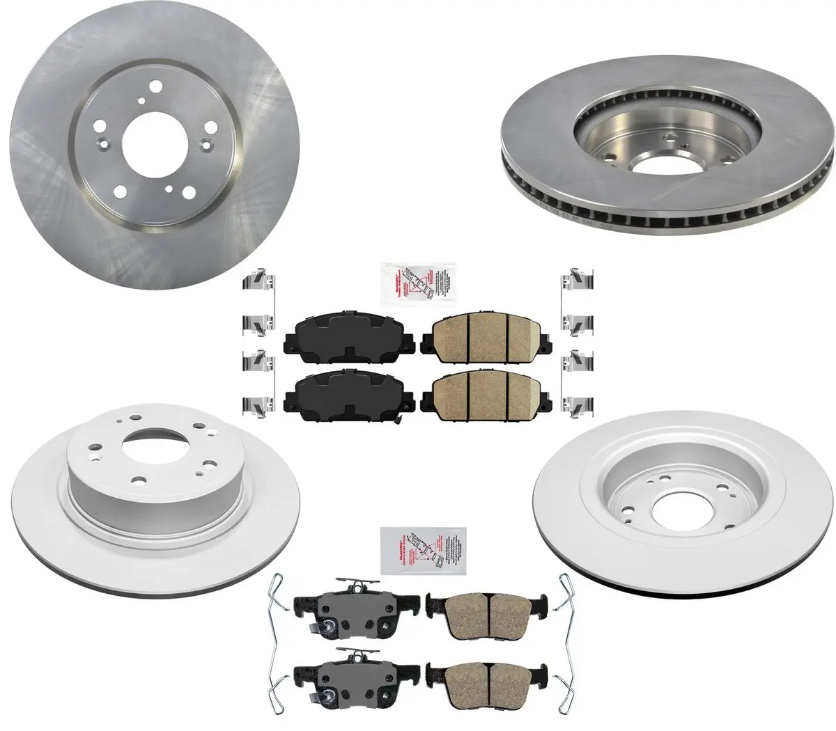 Disc Brake Rotors And Ceramic Brake Pads For 2018-2022 Honda Accord Ex Lx 1