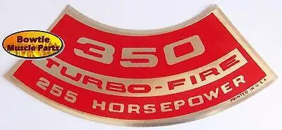 69 72 Camaro Corvette Chevelle Nova Impala 350 255Hp Turbo-Fire Lm1 Engine Decal 1