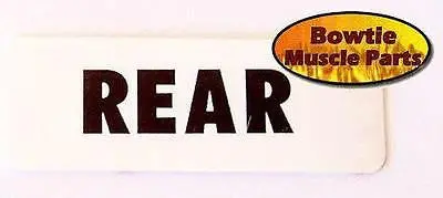 69 70 71 72 Camaro Cowl Induc Air Cleaner Decal *Rear* 1
