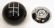 64 65 66 67 68 69 Camaro Chevelle Nova Black Muncie Shift Knob Ball Handle 5/16 1