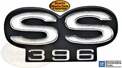 67 68 Camaro Ss 396 W/Rs Grille Emblem - Gm Part 3927599 - Gm Licensed Ss396 1