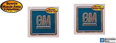 67 Corvette Camaro Impala Chevelle Gm Mark Of Excellence Decal Embossed - Pair 1