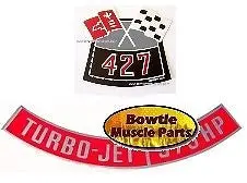 66 67 68 69 Impala Corvette 427 425Hp Engine Decal Set 1