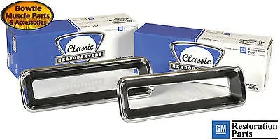 67 Camaro Ss Rs Tail Light Lamp Housings Bezels Pair Gm Licensed Best Quality! 1