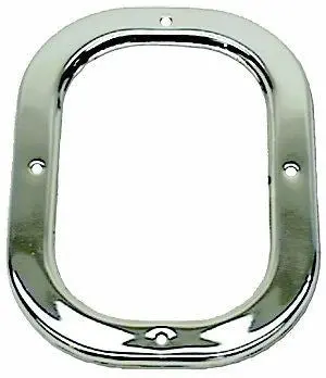 1969 69 Camaro Shift Boot Retainer Chrome W/O Console 1