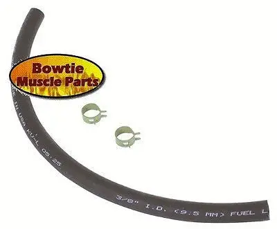 67 68 69 70 Chevelle Camaro Nova Corvette 3/8 Fuel Hose W/ Correct Pinch Clamps 1