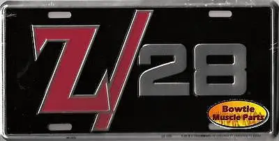 67 68 69 70 71 72 73 78 79 80 81 82 83 84 91 92 93 94 Camaro Z/28 License Plate 1