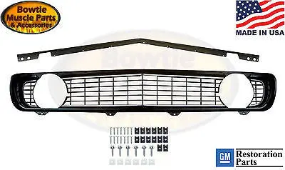 69 Camaro Standard Grille With Stiffener And Hardware Std Grill 1969 Kit 1