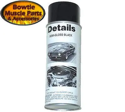 Corvette Impala Camaro Nova Chevelle Firebird Gto Semi Gloss Black Spary Paint 1
