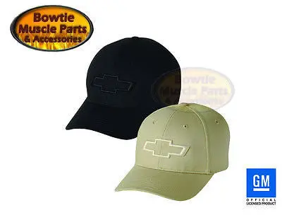 Chevy Camaro Nova Chevelle Monte Carlo Silverado Embroidered Bowtie Logo Hat Cap 1