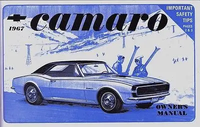 67 Camaro Factory Owners Manual 1