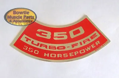 69 70 Impala Bel Air Corvette Caprice 350 350Hp Engine Decal 1