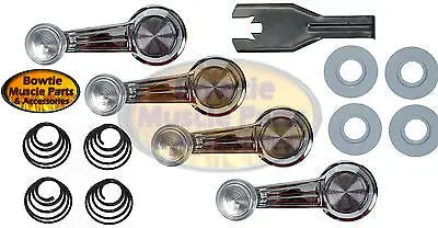 68-81 Impala Skylark Nova Camaro Firebird Chevelle Clear Window Crank Cranks Kit 1