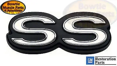 1968 68 Chevy Ii 1969 69 Nova Rear Panel Ss Emblem Badge 7795107 1