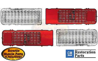 1968 68 Camaro Standard Tail Lamp Light Lens Set Kit 4 Pcs Gm Restoration Parts 1
