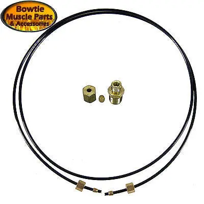 Nova Corvette Chevelle Camaro Console Gauge Oil Line With Engine Block Fitting 1