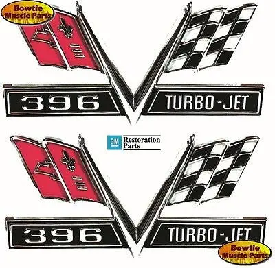 65 66 67  Fender "396 Turbo-Jet" Emblem Camaro Malibu 1