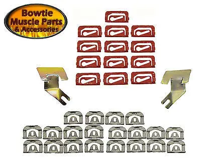 67 68 69 Camaro Firebird Front And Rear Windshield Molding Clip Set Clips 1