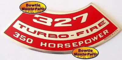 65 66 67 Corvette Chevelle L79 Nova Chevy Ii 327 Turbo-Fire 350 Hp Engine Decal 1