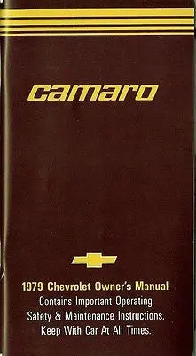 1979 79 Camaro Rs Z28 Factory Owners Manual Owner's 1