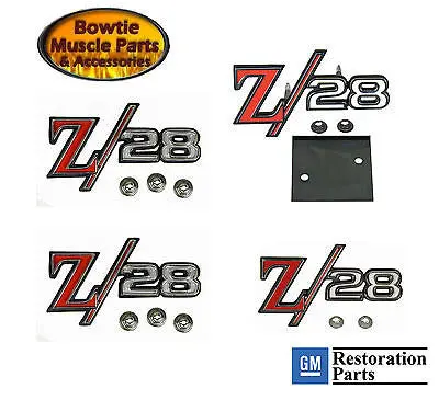 1969 69 Camaro Z/28 Emblem Set Kit Z28 Emblems Officially Licensed By Gm 1