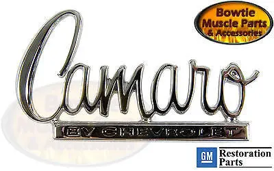 1970 70 Camaro Trunk Deck Lid Emblem Gm Restoration Licensed For Gm Part 8704053 1