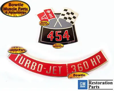 70 Chevelle Monte Carlo 454 360 Hp Engine Decal Set Ls5 1