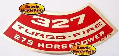 66 67 68 Impala El Camino Camaro Chevelle Nova 327 275Hp Turbo-Fire Engine Decal 1