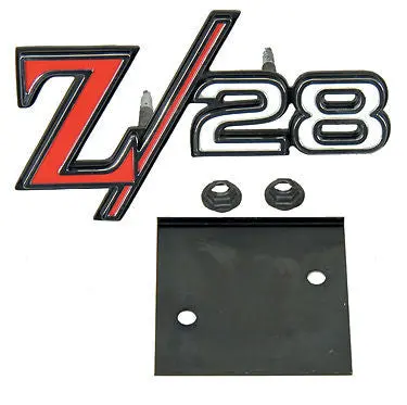 1969 69 Camaro Z/28 Grille Emblem With Retainer Z28 - Std Rs Grille Gm Licensed 1