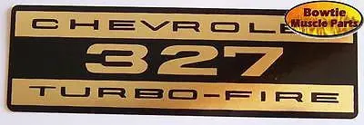 62 63 64 65 66 67 Impala Chevelle Corvette Camaro Nova 327 Valve Cover Decal 1