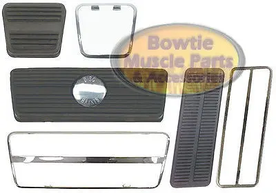 69-81 Camaro Firebird 69-74 Nova Ventura Pedal Pad Trim Kit W/Disc & Auto Trans 1