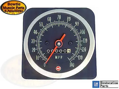 1969 69 Camaro Speedometer 140 Mph Gm Restoration Part - Copo Zl1 Z28 Ss 396 427 1