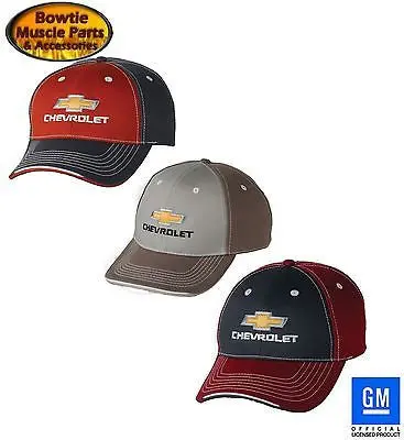 Chevy Camaro Nova Chevelle Chevrolet Impala Silverado Embroidered Bowtie Hat Cap 1