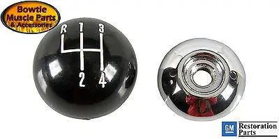 69 81 Camaro Chevelle Nova Corvette Black Hurst Shift Knob Shifter Ball 3/8 1