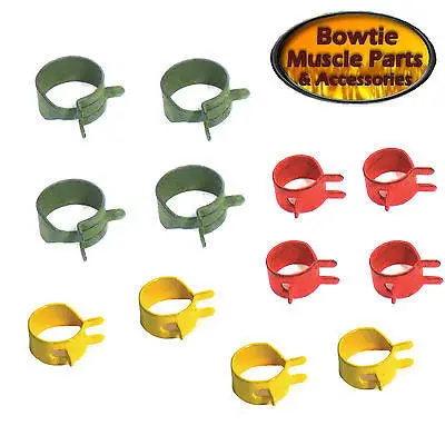 64-74 Chevelle Corvette Camaro Impala Gto Nova Firebird Gas Fuel Hose Clamp Set 1