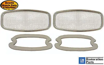 68 Camaro Parking Lamp Light Lens Kit Pair With Seals Gm Restoration Part 1