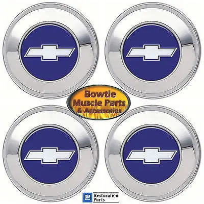 70-74 Camaro 71-72 Chevelle Nova Center Wheel Cap Bowtie Set Of 4 1