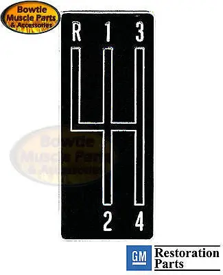 68 69 Camaro Nova Chevelle Shift Pattern Emblem 4 Speed Muncie 1
