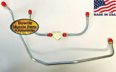 69-72 Camaro Z28 Fuel Line With Y Block Dz 302 350 Lt1 Holley Fuel Pump To Carb 1