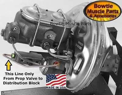 1969 Camaro Firebird 69 Nova Factory Disc Brake Line - Prop Valve To Dist Block 1