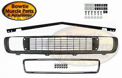 69 Camaro Rallysport Grille With Stiffener Chrome And Hardware Rs Grill 1969 Kit 1