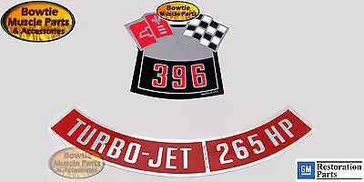 1969 69 Biscayne Impala Bel Air Police 396 265Hp Decal Set 1