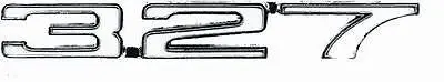 1968 68 Camaro 327 Fender Emblem - Lh 1