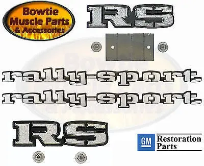 1969 69 Camaro Rs Grille Emblem Kit For Rallysport Fender Rear Panel Emblems 1