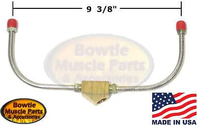 Camaro Chevelle Nova Firebird Holley Dual Feed Lines With 4150 Double Pump Carb 1